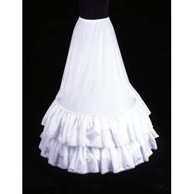 White Cotton All Code Simple Desgin Wedding Petticoat
