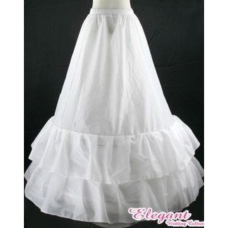 White Satin Beautiful Apperance Underskirt Petticoats