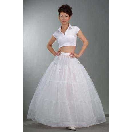 White Fashion Desgin Trailing Foldable Underskirt Wedding Petticoat