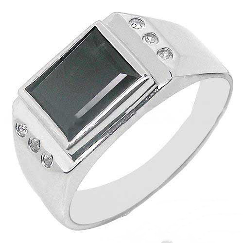 Freeshipping ! silver men's ring sapphire gemstone fashion jewelry wholesale SR0320S