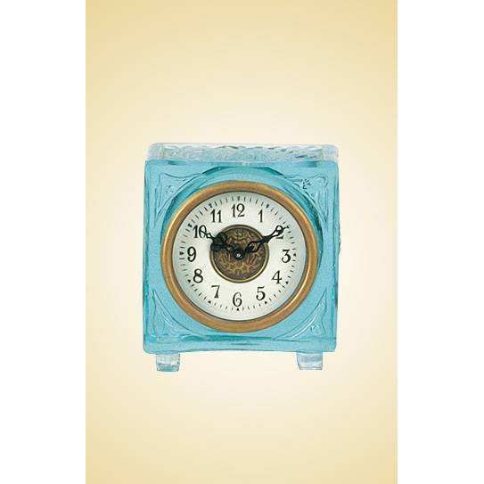 Vintage Made of Bronze Coloured Glaze Table Clock