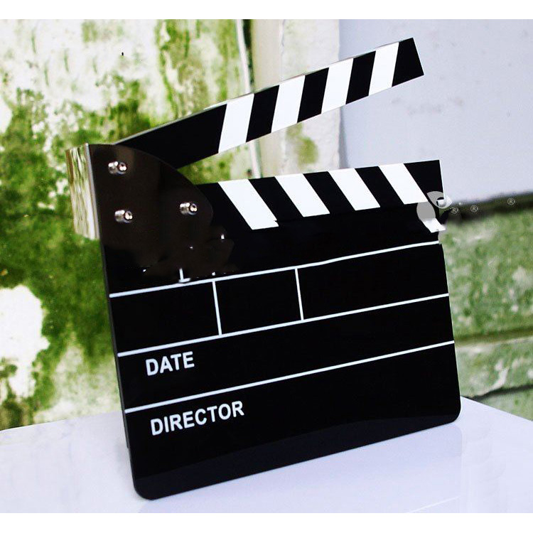 LED Clock Homedeco Clapperboard Digital Alarm Clock