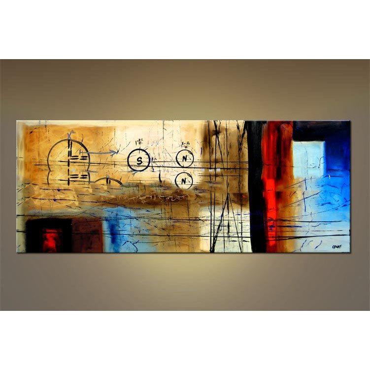 Decorative Modern Handpainted Abstract Oil Painting