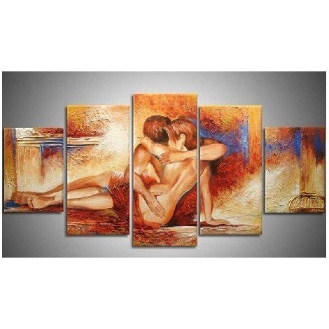 Modern Handmade Lover Guaranteed Flower Medium Oil Painting