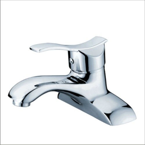 NISHIDA Single Handle Basin Faucet, Hot and Cold Taps, Basin (Brass + Stainless Steel)