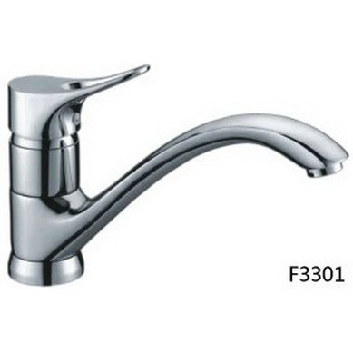 Kitchen Faucet with Single Lever Handle in Chrome Lijia Faucet F3301
