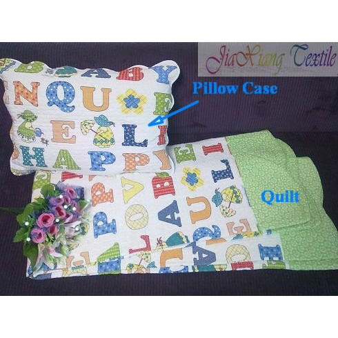 Free Shipping Promotional Children ABC 2pcs Cotton Summer Bedding Set
