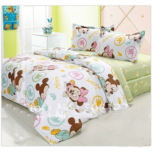 100% Cotton Cartoon 4 PCS Bedding Set