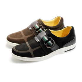 Matte CalfSkin Brown Plaid Men's Fashion Casual Shoes