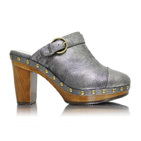 2011 New Fashion Women's Clog Shoes, High Heeled Shoes, Genuine Leather Shoes