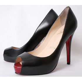 Women's Shoes Black High Heel Toes OL Latin Shoes / Dress Shoes