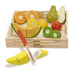 Kid's Wood Toys-Melissa & Doug Fruit Cutting