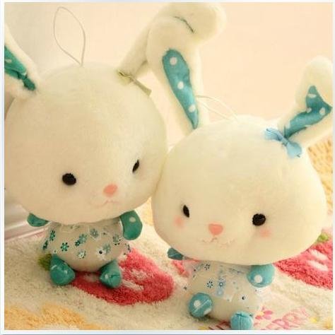 New Lace Dress Cute Bunny Big Head Rabbit Ears Doll
