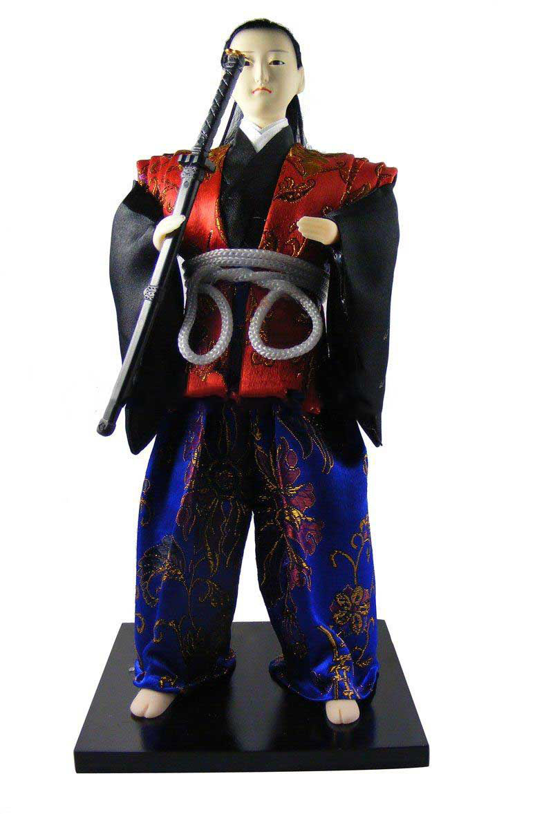 12" Japanese Samurai Fashion Cartoon Doll