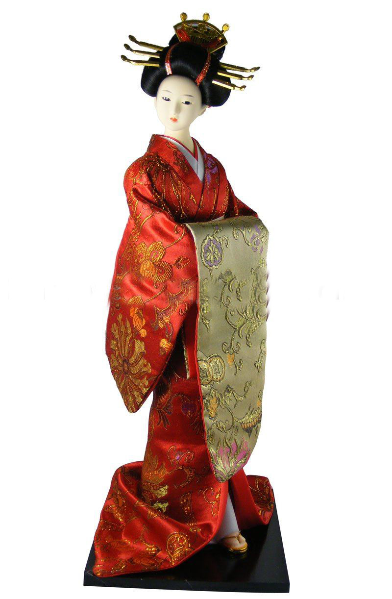 Hot 16" Japanese Doll Free Shipping Japanese Geisha Doll