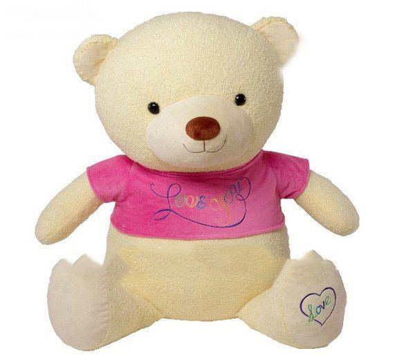 90cm Stuffed Bears Beige Wedding Gifts Stuffed Animals Plush Toys Dolls Birthday Girl Teddy Bear