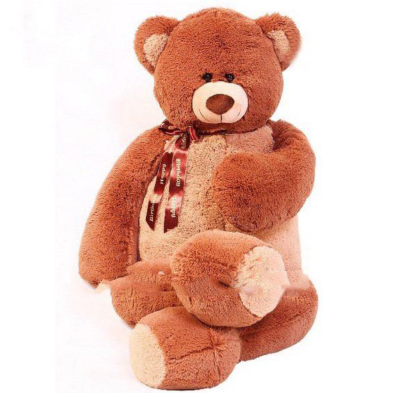 New 1.3m Big Brown Beige Hans Bear Christmas Plush Toys Stuffed Animals Bears