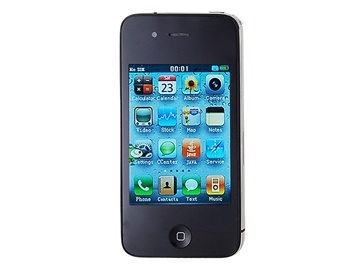3.2" QVGA Screen Touch Phone with Bluetooth FM WIFI GPS Java and 8GB TF Card Support (Black)