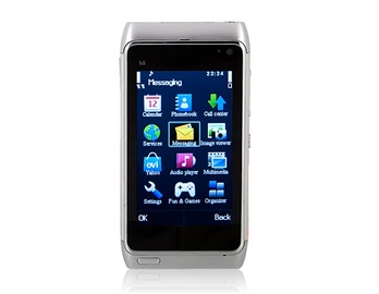 3.2" QVGA Touch Screen Quad-band Dual Sim Dual Standby Cell Phone with Java FM Camera Bluetooth 8 GB TF Card Support (Silver)