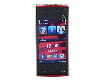 3.0" QVGA Touch Screen Fashion Slate Phone with FM Camera Bluetooth 4 GB TF Card Support (Black)