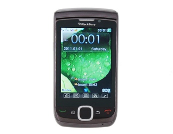 2.8" QVGA Touch Screen Quad-Band Dual SIM Dual Standby Cell Phone with FM Bluetooth JAVA 4GB TF Card Support (Black)