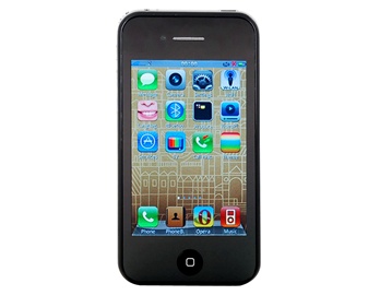3.5" HVGA Touch Screen Ultra-thin Slate Phone with FM JAVA TV Wifi Camera Bluetooth 8 GB TF Card Support (Black)