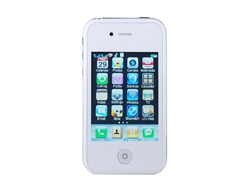 3.0" TFT Touch Screen Quad-Band Dual SIM Single Standby Cell Phone (White)