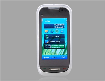 3.0" QVGA Touch Screen Slate Phone with FM Camera Bluetooth 4 GB TF Card Support (White)