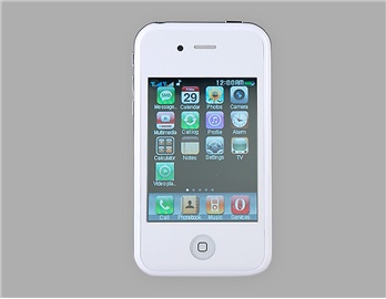 3.2" QVGA Screen Touch Phone with Dual Camera Dual SIM and 16GB TF Card Support (White)