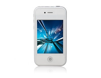3.2" QVGA Touch Screen Quad-band Dual Sim Dual Standby Ultra-slim Fashion Cell Phone with TV Java FM WIFI Camera Bluetooth 16 GB TF Card Support (White)