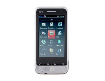 3.2" QVGA Touch Screen Quad-Band Dual SIM Dual Standby Cell Phone with WIFI/ GPS (Silver)