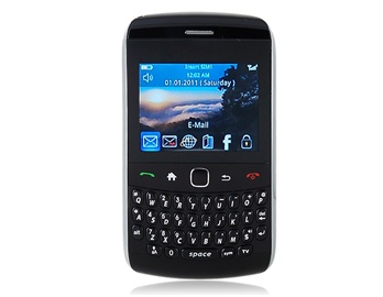 2.4inch QVGA Resistive Touch Screen Dual Sim Cards Dual Standby Cell Phone with WIFI JAVA TV FM Camera Bluetooth  (Black)