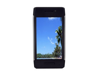 3.5" QVGA Touch Screen Quad-band Dual SIM Dual Standby Fashion CellPhone with FM TV JAVA Bluetooth and 8GB TF Card (Black)