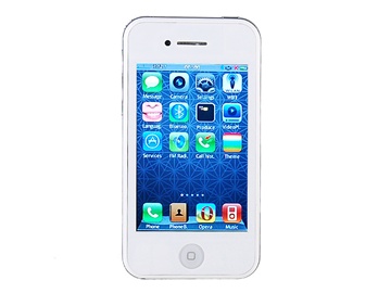 3.5" HVGA Touch Screen Quad-band Dual SIM Dual Standby Slate Bar Phone with FM Dual Cameras Bluetooth WiFi Java 8 GB TF Card Support (White)