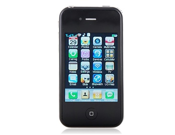 3.2" TFT Touch Screen Ultra-thin Candy Bar Phone with FM JAVA TV Camera Bluetooth 8 GB TF Card Support (Black)