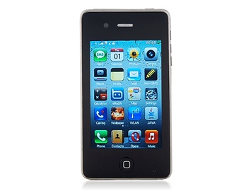 3.5inch HVGA Resistive Touch Screen Dual SIM Cards Dual Standby Bar Phone with WIFI JAVA MSN TV FM Camera Bluetooth and 8GB TF Card Support (Black)