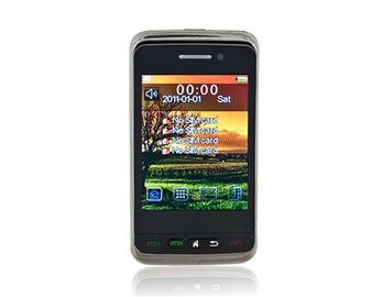 2.8" QVGA Touch Screen Quad Band Dual SIM Dual Standby Cell Phone with TV FM Bluetooth 4GB TF Card Support (Black)