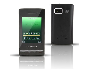 Quad-band FM TV Touch Screen Dual Sim Standby Cell Phone (Black)