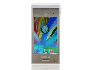 3.2" TFT Touch Screen Quad-band Dual Sim Dual Standby Ultrathin Fashion Cell Phone with JAVA FM Camera Bluetooth (White)