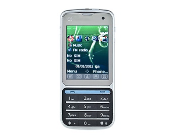 2.4" QVGA Touch Screen Quad Band Dual SIM Dual Standby Cell Phone with TV FM Jave Bluetooth (Black)