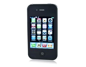3.2" QVGA Touch Screen Quad-band Dual Sim Dual Standby Cell Phone with TV Java FM WIFI Camera Bluetooth (Black)