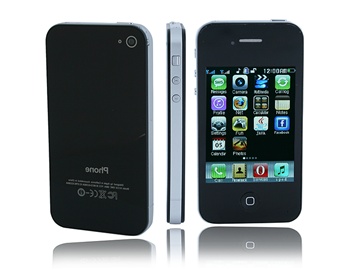 3.2" QVGA Touch Screen Quad-Band Dual SIM Dual Standby Cell Phone with FM Java Camera Bluetooth 8GB TF Card Support (Black)