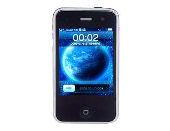 Quad-band FM Touch Screen Dual Sim Standby Cell Phone (Black)