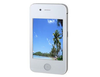 2.8" QVGA Touch Screen Quad-band Dual Sim Dual Standby Cell Phone with Java TV FM Camera Bluetooth 2 GB TF Card Support (White)
