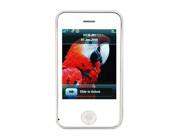 Quad-band FM Touch Screen Dual Sim Standby Cell Phone (White)