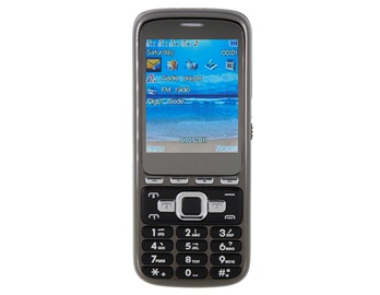 2.4" TFT Screen Cell Phone with Single Camera Quad SIM and 4GB TF Card Support (Black)