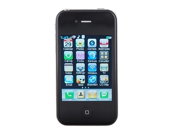3.2 Inch QVGA Dual Sim Dual Standby Cell Phone with WiFi FM Camera Bluetooth 4 GB TF Card Support (Black)