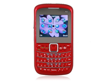 2.0" QVGA Screen Quad-band Tri-SIM Tri-Standby Cell Phone with FM Camera TV Bluetooth 4 GB TF Card Support (Red)