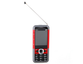 2.0" QVGA Screen Quad-band Tri-SimTri-Standby Cell Phone with FM Camera TV Bluetooth 2 GB TF Card Support (Black)