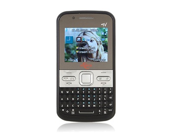 2.2" QVGA Screen Quarty Phone with Speaker Dual Camera Dual SIM and 4GB TF Card Support (Black)